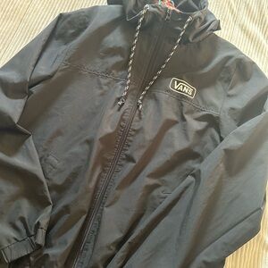 Vans Black Windbreaker Jacket for Men